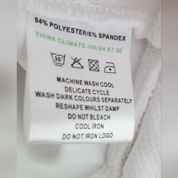 Wimbledon Performance White Pleated Tennis Skirt Womens Size 14 - Picture 10 of 10